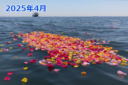 2025年4月に東京湾で散骨