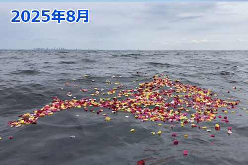 2025年8月に東京湾で散骨